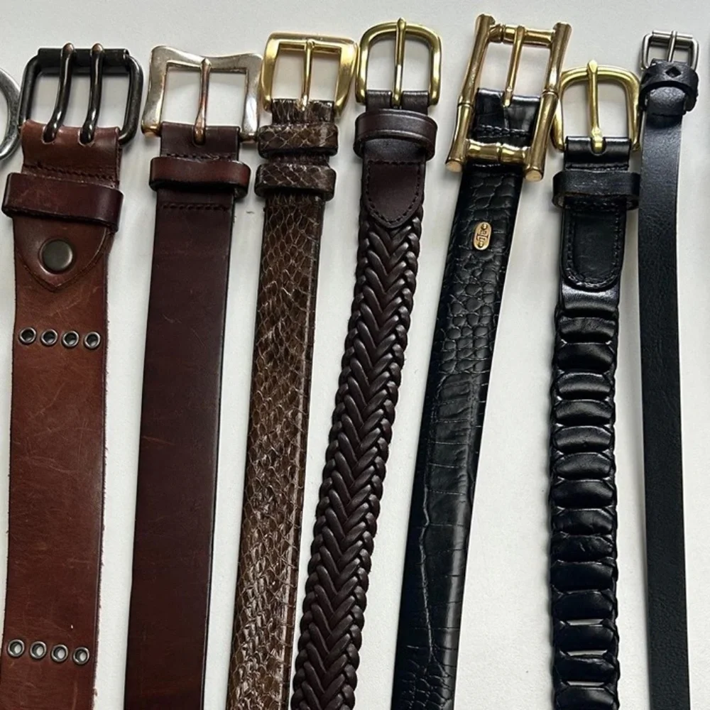 Anthropologie Ralph Lauren Lucky Brand  Via Spiga  Vintage Belt Collection Lot - Picture 4 of 8